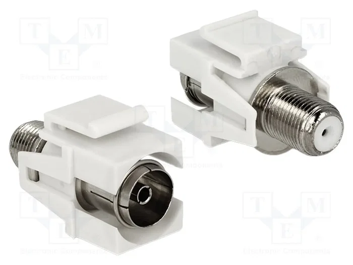 DeLOCK 86334 Módulo Keystone IEC a F Blanco DeLOCK 86334 Módulo Keystone IEC a F Blanco