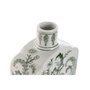 DKD Home Decor Jarrón de Porcelana con Hojas Verdes