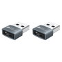 Good Connections USB 2.0 Adaptador USB-A Hembra a USB-C Macho Set de 2 Unidades