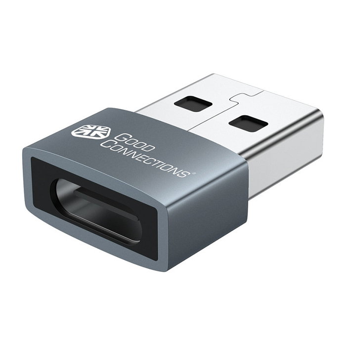 Good Connections USB 2.0 Adaptador USB-A Hembra a USB-C Macho Set de 2 Unidades