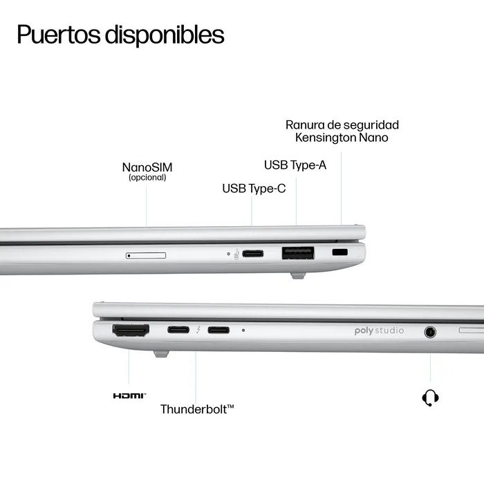 HP EliteBook 8 G1i D93WBET Intel Core Ultra 5, 16GB RAM, 512GB SSD, 14 pulg, Plata glaciar HP EliteBook 8 G1i D93WBET Intel Core Ultra 5, 16GB RAM, 512GB SSD, 14 pulg, Plata glaciar