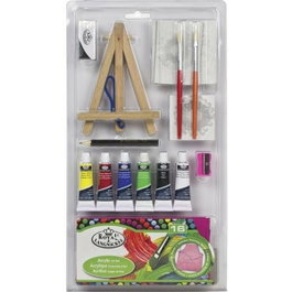 Royal Langnickel Juego de Arte de Pintura Acrílica con Estuche de 16 Piezas