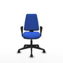 PIQUERAS Y CRESPO Silla de oficina Elche Azul con Brazos Fijos