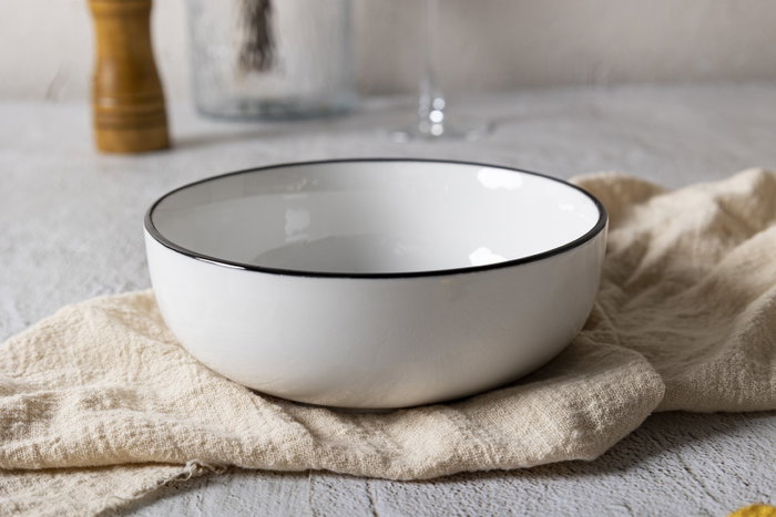 DKD Home Decor Set de Vajilla de 18 Piezas en Porcelana Blanca