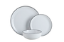 DKD Home Decor Set de Vajilla de 18 Piezas en Porcelana Blanca
