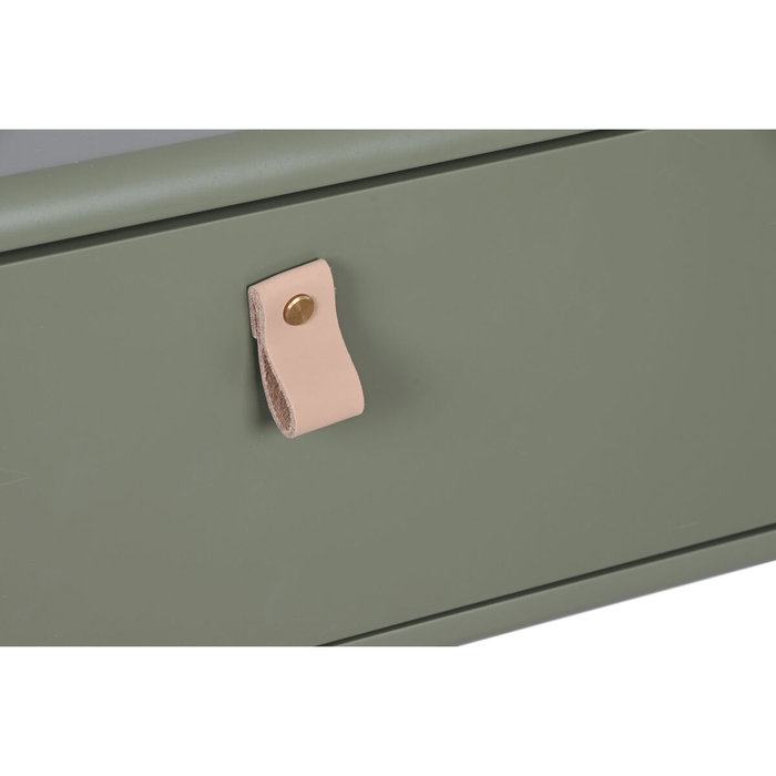 DKD Home Decor Mesa de Centro Verde con 2 Cajones