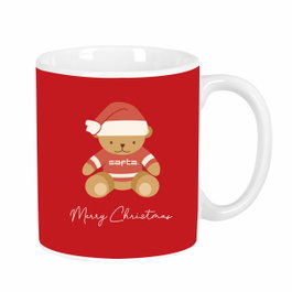 Safta Taza Grande Osito Rojo Felices Fiestas