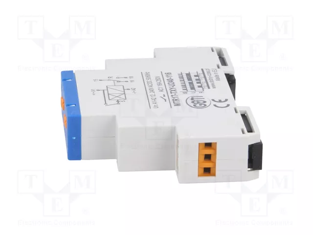 DOBRY CZAS MTR Relé de tiempo 1s÷100h SPDT 250VAC/16A 12÷240VAC DOBRY CZAS MTR Relé de tiempo 1s÷100h SPDT 250VAC/16A 12÷240VAC