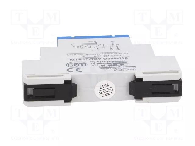 DOBRY CZAS MTR Relé de tiempo 1s÷100h SPDT 250VAC/16A 12÷240VAC DOBRY CZAS MTR Relé de tiempo 1s÷100h SPDT 250VAC/16A 12÷240VAC