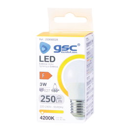 GSC Evolution Bombilla LED Esférica 3W E27 4200K