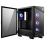 MSI MPG VELOX 100R Torre ATX Midi para Gaming, Negro, con Ventana Lateral y 4 Ventiladores ARGB (3x 120 mm Frontal, 1x 120 mm Trasero)