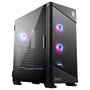 MSI MPG VELOX 100R Torre ATX Midi para Gaming, Negro, con Ventana Lateral y 4 Ventiladores ARGB (3x 120 mm Frontal, 1x 120 mm Trasero)