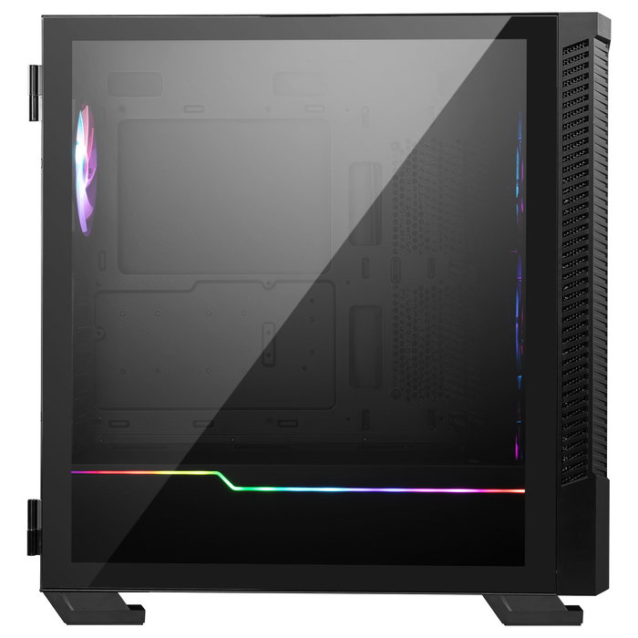 MSI MPG VELOX 100R Torre ATX Midi para Gaming, Negro, con Ventana Lateral y 4 Ventiladores ARGB (3x 120 mm Frontal, 1x 120 mm Trasero)