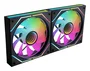 Mars Gaming MF-3DPROX2R Kit de 2 Ventiladores ARGB 120mm Negro