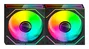 Mars Gaming MF-3DPROX2R Kit de 2 Ventiladores ARGB 120mm Negro