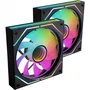 Mars Gaming MF-3DPROX2R Pack 2 Ventiladores 12cm ARGB Reverse Blade