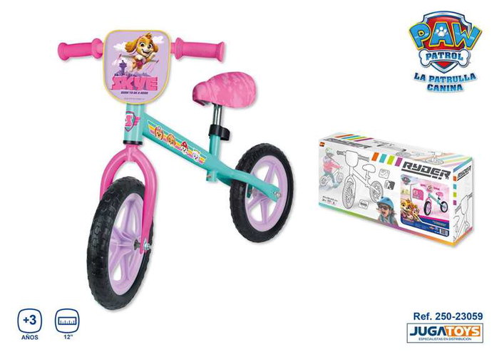 JugaToys Bicicleta sin pedales 12 pulgadas Skye y Everest JugaToys Bicicleta sin pedales 12 pulgadas Skye y Everest