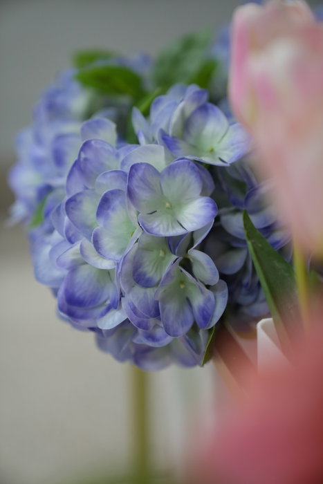Oplante Flor Artificial Hortensia Tacto Natural Látex, 33 cm de Altura, Azul, para Arreglos Florales o Decoración Oplante Flor Artificial Hortensia Tacto Natural Látex, 33 cm de Altura, Azul, para Arreglos Florales o Decoración
