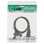 InLine 33440E Cable USB 2.0 de Conector A a Toma Hembra A, 0,6 m, Negro