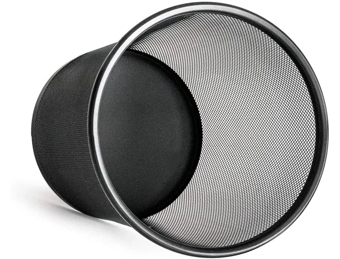 Q-connect Papelera Metálica Rejilla Negra 190x260x235 mm