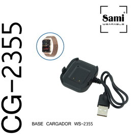 SAMI Cargador para Smartband Modelo WS2355 - Base de Carga para Pulsera Inteligente