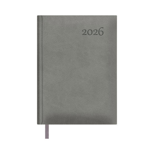 Agenda Anual (2026) Dohe Lausana Cosida Tapa Extra Polipiel 140X200 D/P Gris