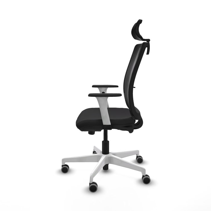 PIQUERAS Y CRESPO Silla de oficina Haches con mecanismo Sincro/Traslack, Negro