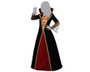 Disfraz de Halloween Vampiresa Niña Infantil - Vestido Largo para Fiesta, Talla 10-12 Años