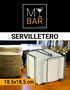 My Bar Servilletero Cromado 18.5 x 18.5 x 14 cm (12 Unidades)