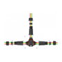 DeLOCK Conector de cable T-Form para exteriores 3 Pin IP68 Negro