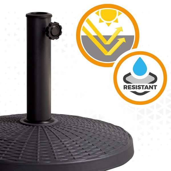 Color Baby Base Parasol Poliresina 10 kg Gris Tubo D38/48 44,5x33cm