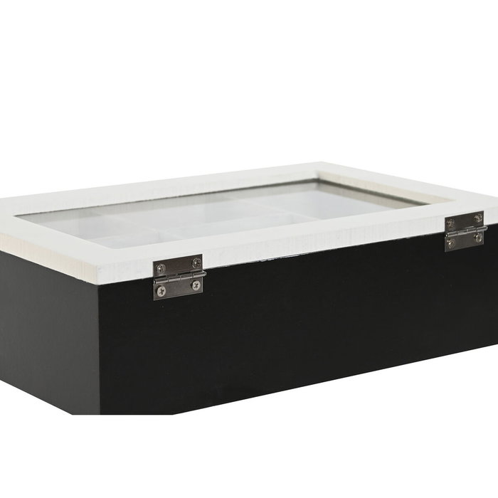 DKD Home Decor Caja para Infusiones MDF y Cristal 23x15x6,5 cm, Pack de 2 Surtidos DKD Home Decor Caja para Infusiones MDF y Cristal 23x15x6,5 cm, Pack de 2 Surtidos