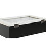 DKD Home Decor Caja para Infusiones MDF y Cristal 23x15x6,5 cm, Pack de 2 Surtidos