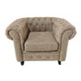 DKD Home Decor Sillón de Madera y PU Marrón