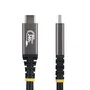 Startech Cable USB4 Gen 4x2 Certificado USB-IF 80 Gbps, 240W, DP 2.1, 8K/120Hz, 50 cm, CC50CM80GUSB4CABLE