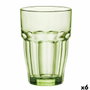 Bormioli Rocco Vaso Alto Vidrio Rock Bar Verde 37 cL (6 Unidades)