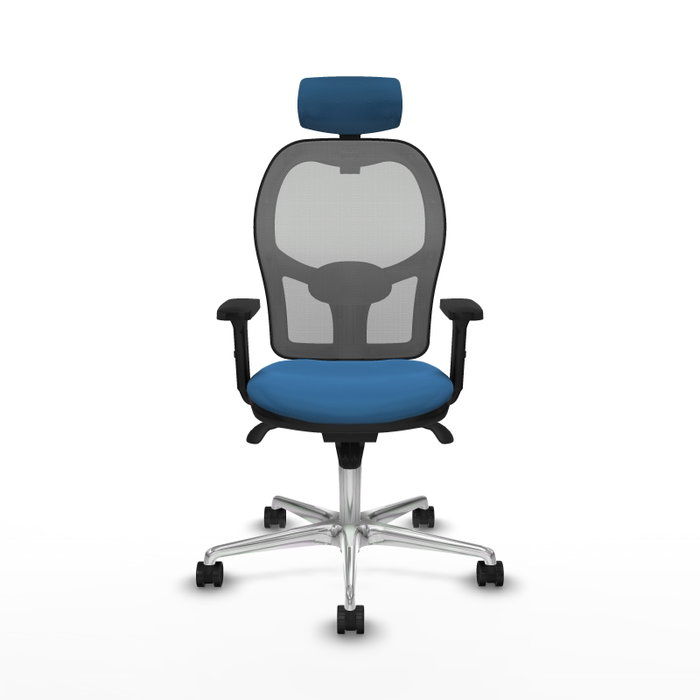 PIQUERAS Y CRESPO Silla de oficina Jorquera con mecanismo Sincro, Azul claro y Gris PIQUERAS Y CRESPO Silla de oficina Jorquera con mecanismo Sincro, Azul claro y Gris