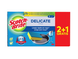 SCOTCH-BRITE Estropajo Laminado No Raya 2+1 Gratis