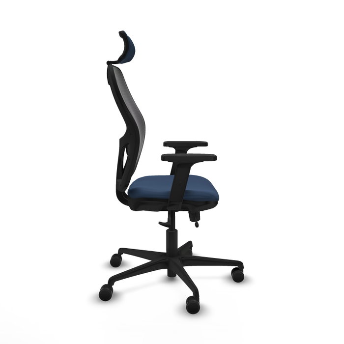 PIQUERAS Y CRESPO Silla de oficina Jorquera con mecanismo Sincro/Traslack, Azul marino y Negro PIQUERAS Y CRESPO Silla de oficina Jorquera con mecanismo Sincro/Traslack, Azul marino y Negro