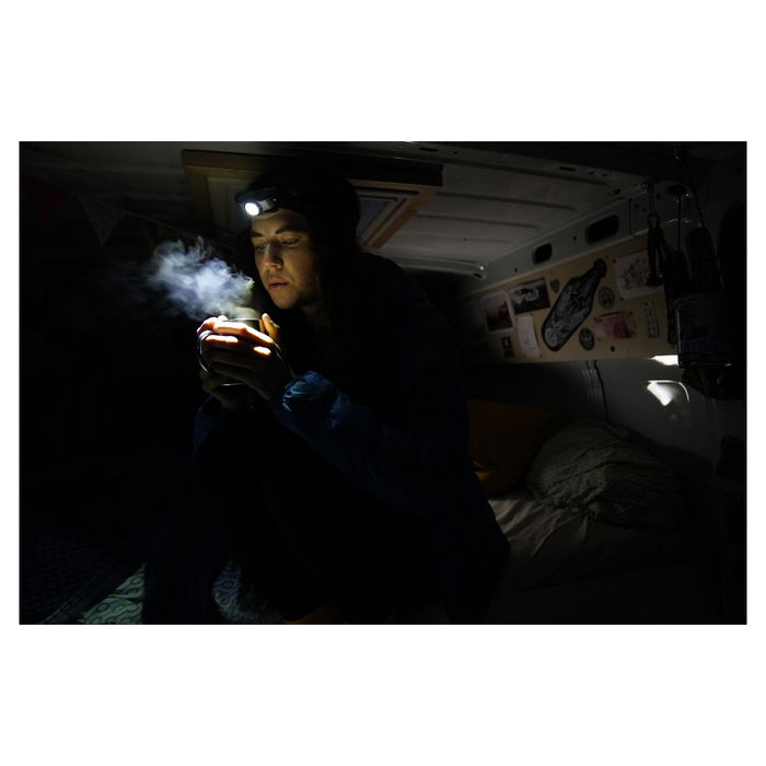 Ledlenser MH3 Linterna Frontal Verde/Blanco, 200 lm, 130 m, IP54, 70 g