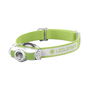 Ledlenser MH3 Linterna Frontal Verde/Blanco, 200 lm, 130 m, IP54, 70 g
