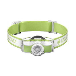 Ledlenser MH3 Linterna Frontal Verde/Blanco, 200 lm, 130 m, IP54, 70 g