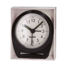 Dovelis Reloj despertador analógico de bolsillo/sobremesa