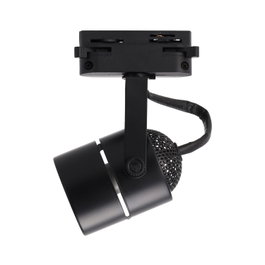 Lumiastra Foco Carril GU10 Monofásico Orientable Negro