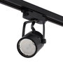 Lumiastra Foco Carril GU10 Monofásico Orientable Negro