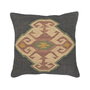 DKD Home Decor Cojín Lana Yute 45x45 Kilim Pack de 2