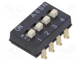 Aratas (Formerly Omron Components) Interruptor DIP-SWITCH de 4 secciones SMT