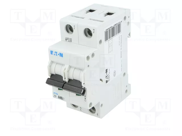EATON ELECTRIC Interruptor de aislamiento ZP-A40/2 de 2 polos, 40A, 400VAC