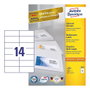 Avery Zweckform Etiquetas 3653 Blancas 105 x 42,3 mm