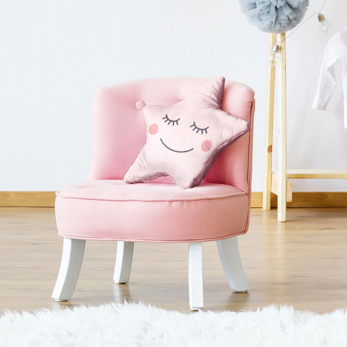 Home Deco Kids Cojín Estrella Rosa 44x37 cm